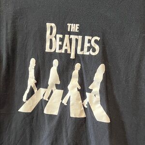 Vintage Beatles Black and White T-Shirt XL